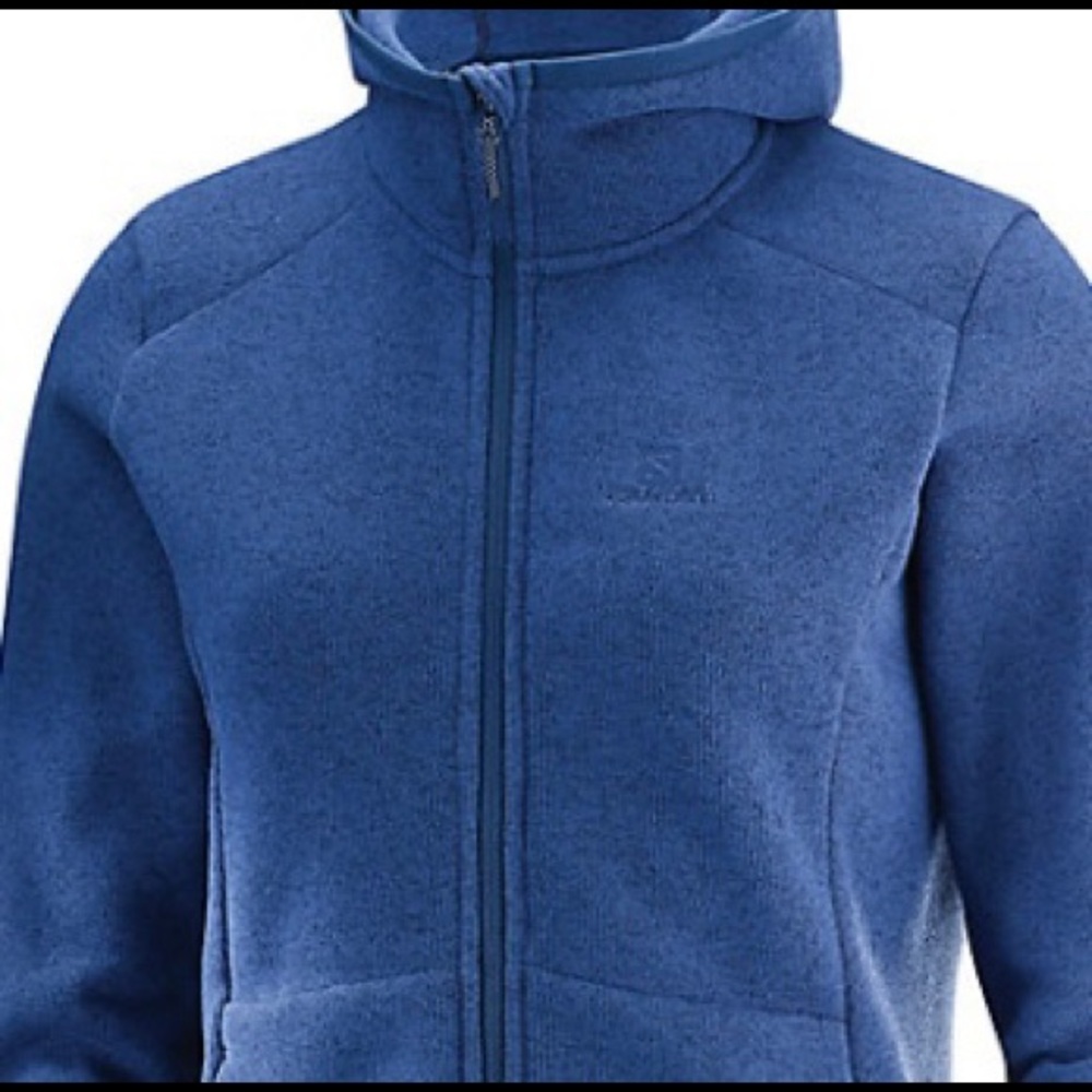 NWOTWomen’s Salomon Bise heathered blue hoodieSzM.